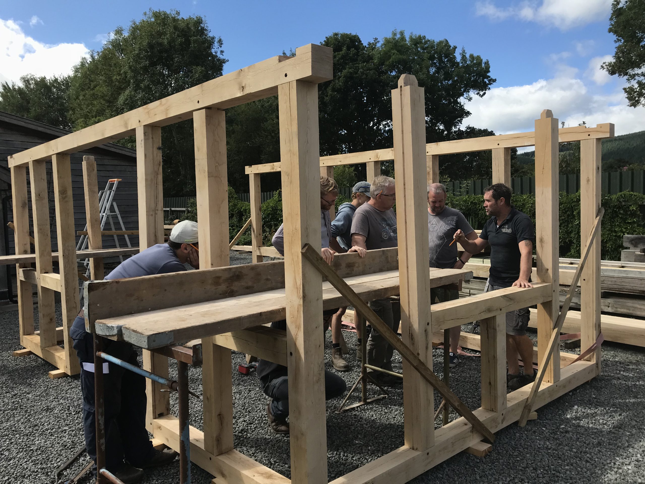 5-day Course Build 2 timber framing course | oak heath